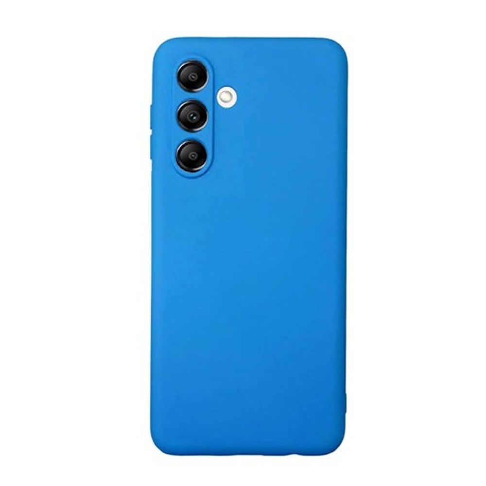 Samsung Galaxy A05s Blue Silicone Case With Camera Protector