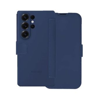 Samsung Galaxy S25 Ultra Blue Soft Flip Cover With Camera Protector