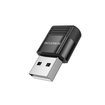 Borofone BV18 ​​Black USB-A To USB-C 3A 5V Adapter