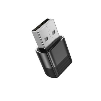 Borofone BV18 ​​Black USB-A To USB-C 3A 5V Adapter
