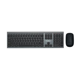 CLIPtec RZK350 SlimLine Air Black Wireless Keyboard With 1200DPI Mouse