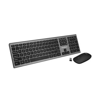 CLIPtec RZK350 SlimLine Air Black Wireless Keyboard With 1200DPI Mouse