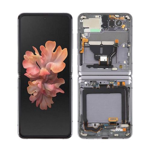 Samsung Galaxy Z Flip 5g 6.7" Gray Original Touch+Display With Frame