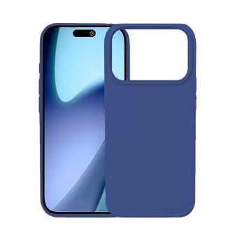 Capa Silicone Apple Iphone 17 Pro Azul Escuro