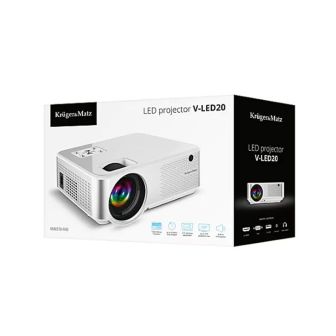Kruger V-LED20 FHD 1080p 5000lm Video Projector With Remote Control