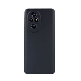 Capa Silicone Huawei Honor 200 Preto Com Protetor De Câmera