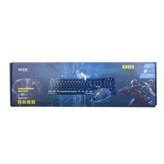 Teclado E Rato Gaming MTK K3423 Preto Mecânico Com Luz LED