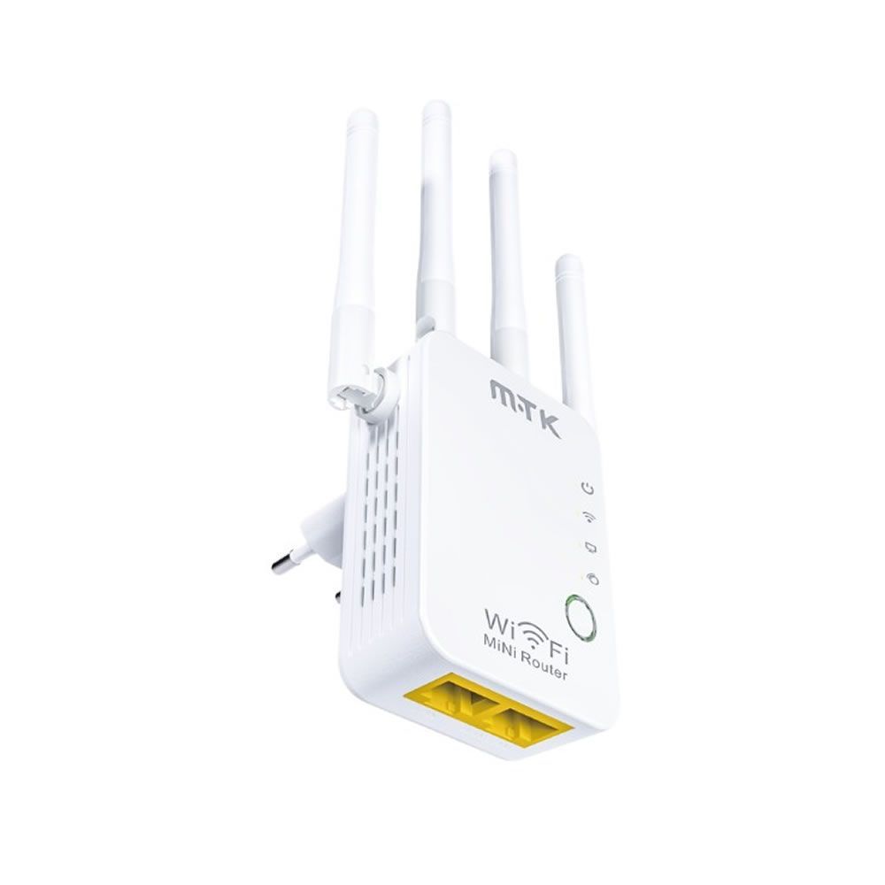 MTK TR9201 White Mini Router With Wi-Fi Repeater