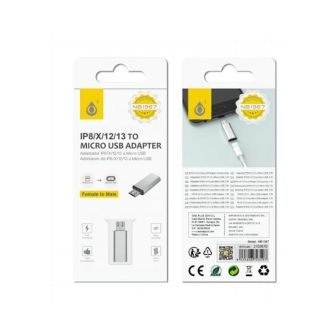 One Plus NB1367 Silver Lightning To Micro USB Adapter