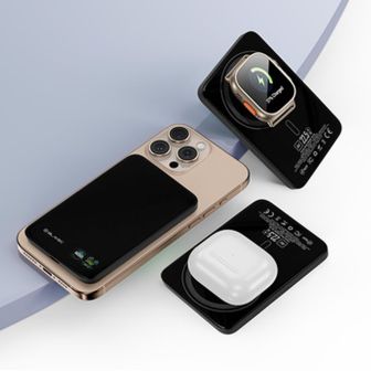 Power Bank Blavec Bj04 Preto 5000mAh 22.5w Wireless Magnético