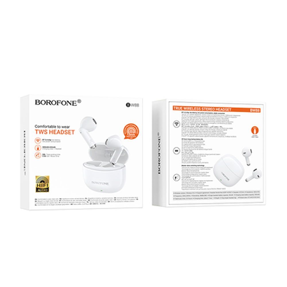 Earbuds Borofone BW88 Branco Bluetooth TWS