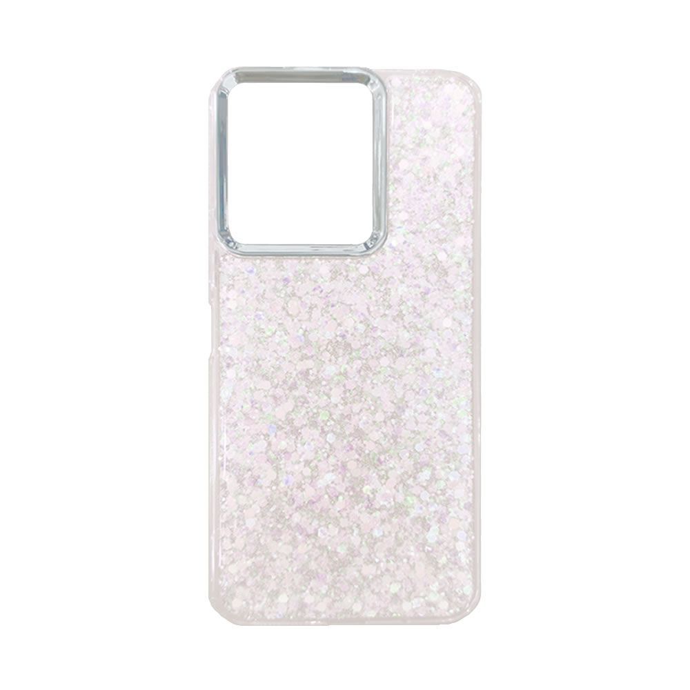 Xiaomi Redmi 13 4G Pink Glitter Hard Silicone Case