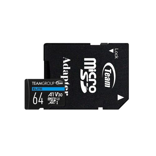 Cartão De Mémoria Team Group 64GB Class 10 Micro SD Com Adaptador