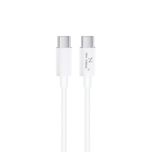 New Science X-7 White USB Type-C To Type-C Data Cable 5A 1m