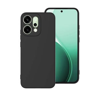 Capa Silicone Gel Oppo Reno14 Pro Preto Com Protetor De Câmera
