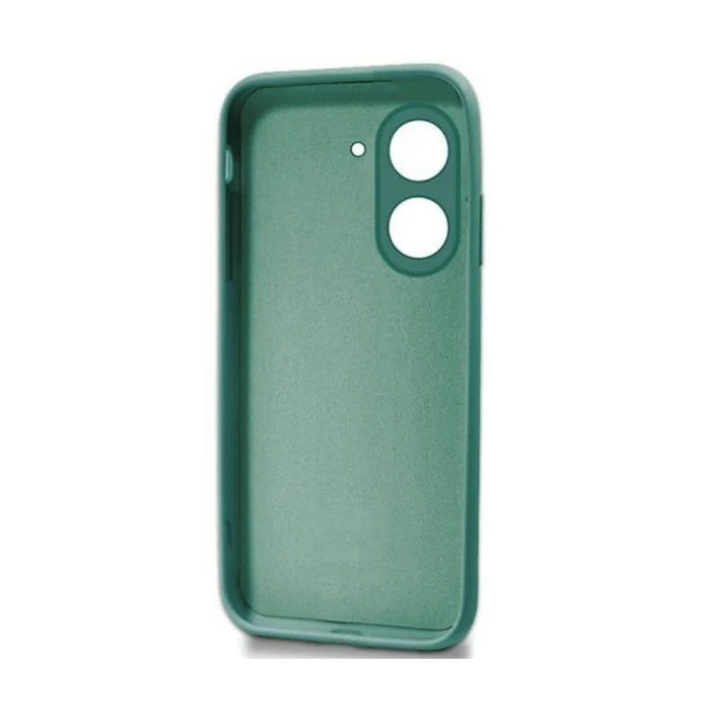 Capa Silicone Xiaomi Redmi A5 Verde Com Protetor De Câmera