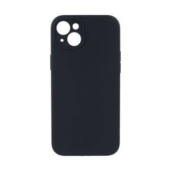 Capa Silicone Gel Apple Iphone 15 Preto Com Protetor De Câmera
