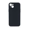 Apple Iphone 15 Black Silicone Gel Case With Camera Protector