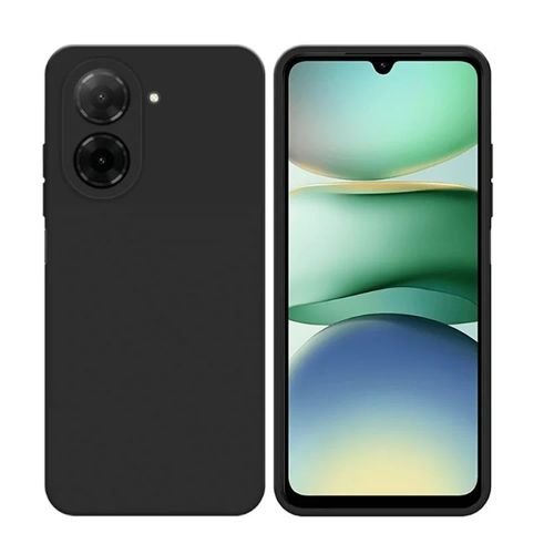 Capa Silicone Gel Xiaomi Redmi A5 Preto Com Protetor De Câmera (173mm)