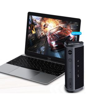 Mini Coluna Bluetooth Aewi Y331 Preto 2000mAh A Prova D'Água