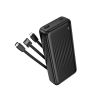 Borofone BJ79A Black 20000mAh Power Bank With USB-A/USB-C And Lightning Cable