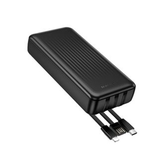 Power Bank Borofone BJ79A Preto 20000mAh Com Cabo USB-A/USB-C E Lightning