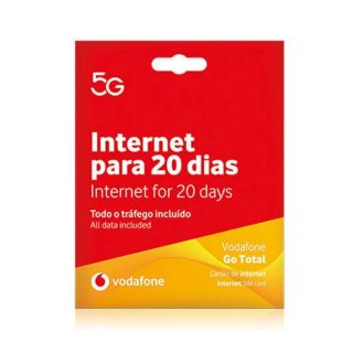 Cartão Sim Vodafone Go Total 20 Dias Internet