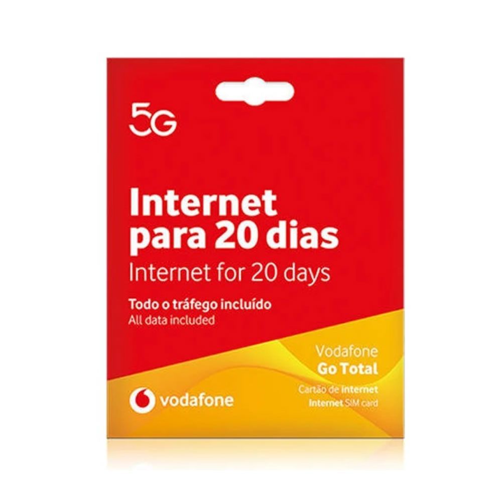 Cartão Sim Vodafone Go Total 20 Dias Internet
