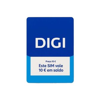 Cartão SIM DIGI Pré-Pago 10€ Saldo