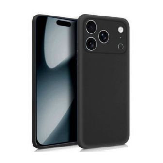 Apple iPhone 17 Pro Black Silicone Case With Camera Protector