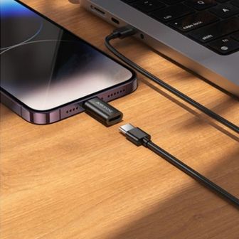 Borofone BV26A Black USB-C To Lightning Adapter