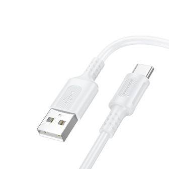 Borofone BX111 White USB Type-C Data Cable 3.0A 1m