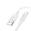 Borofone BX111 White USB Type-C Data Cable 3.0A 1m