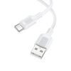 Borofone BX111 White USB Type-C Data Cable 3.0A 1m