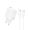 Borofone BN26 White 240V Charger 20W 3.0A USB-C To Type-C