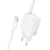Borofone BN26 White 240V Charger 20W 3.0A USB-C To Type-C
