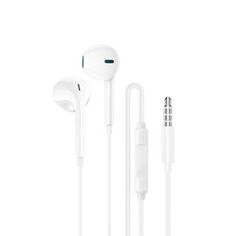 Auricular Borofone BM100 Branco 1.2m 3.5mm Com Microfone