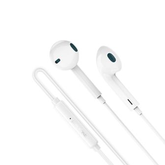 Borofone BM100 White Headphones 1.2m 3.5mm With Microphone