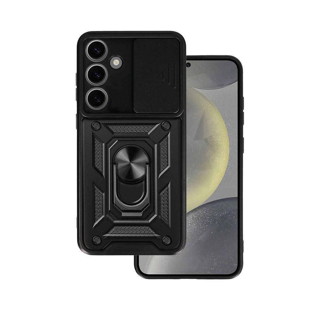 Samsung Galaxy S26 TPU Case With Finger Ring Camera Protector And Sliding Window