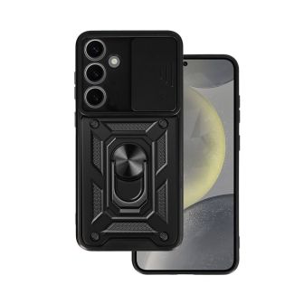 Capa Silicone TPU Com Anel De Dedo Samsung Galaxy S26 Plus Com Protetor De Câmera E Janela Deslizante