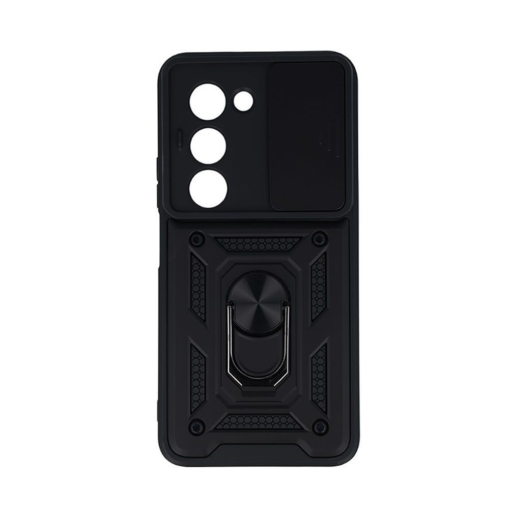 Xiaomi Redmi 15 TPU Case With Finger Ring Camera Protector And Sliding Window