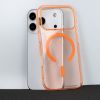 Capa Silicone Dura Apple Iphone 17 Pro Laranja MagSafe
