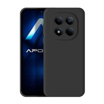 Xiaomi Redmi Note 15 Pro 5G Black Silicone Case With Camera Protector